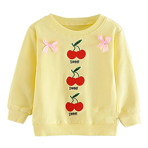 Girls Toddler Winter Casual Cotton Top Long Sleeve T-Shirt Kids Blouse 2-7Y
