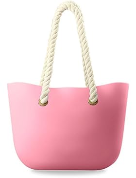leichte Silikon – Tasche Strandtasche Blogger Einkaufstasche Shopperbag viele Farben
