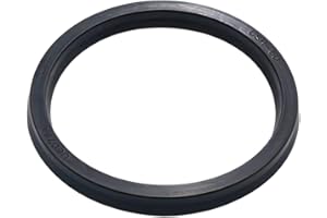 Othmro Guarnizione idraulica Albero Pistone USH Guarnizione Olio O-Ring 70mm x 60mm x 6mm Gomma Nitrile Nero 1pz