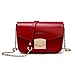 Produktbild ASDYY Damentasche Korean Damen Umhängetasche Einfache Kettenschloss Damen Damen Umhängetasche Lock Express Schultertasche,Red-OneSize