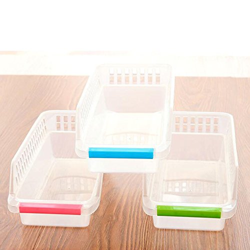 Kicode Kühlschrank Space Saver Organizer Kunststoff Gefrierschrank Regal Home Küche Kühlschrank Storage Rack Regal Schublade Korb Haushalt Werkzeuge