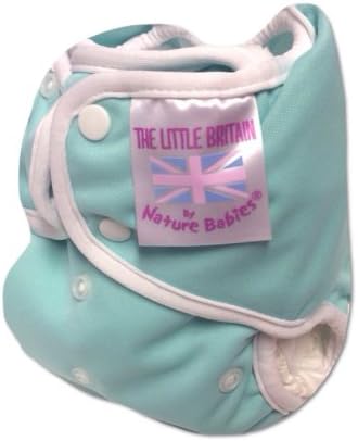 Pocket Nappy - Little Britain - British Made Cloth Nappy - Poppered (Mint)