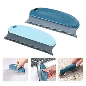 2 Pcs Pet Hair Cleaning Remover Brush | Pet Hair Detailer with Handle | cat and Dog Hair lint Remover Brush for Cars Furniture Carpet Sofa Clothes beds couches Blinds Chairs (Style 1)