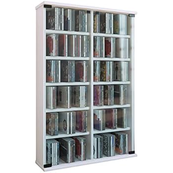 VCM Regal DVD CD Rack Turm Medienregal Medienschrank Aufbewahrung