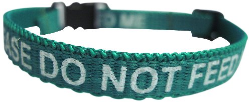 Purfect Pet Products Please Do Not Feed Me cuello verde
