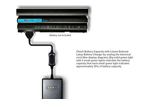 Lizone Externer Laptop Akku Ladegerät für Dell INSPIRON 13 14 15 1525 17… LATITUDE MINI Inspiron PRECISION STUDIO VOSTRO Serie Ladegerät für Dell 10.8V oder 11.1V 9 Pin Batterie - 3