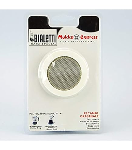 Bialetti Set 3 Guarnizioni + Filtro Per Caffettiere Italiane 12 Tazze - Ricambio Originale - Foto 2