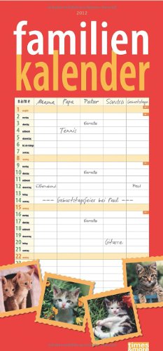 times & more Familienkalender Katzen 2012