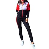 ❤ Estilo --- Moda, generoso. Esta ropa deportiva para mujer es perfecta para todo tipo de ocasiones, como correr, al aire libre, deporte, fitness, gimnasio, ropa diaria, gimnasia, ropa de calle, ocio, fiesta, vacaciones, entrenamiento, es un buen conjunto de chándal para mujer, también puede ser tu traje de pijama. ropa de mujer