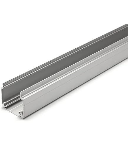Design Alu Kabelkanal Big Mouth 30cm, Silber Matt – Viel Platz Für TV-Kabel, Beamer & Multimedia