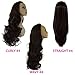 Ladies 3/4 WIG Half Fall Clip In Hair Extension STRAIGHT Dark Brown #4