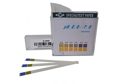 ‚DF‘ PH Indikatoren PH 2-7 100 Teststreifen in Kunststoffbox - 7