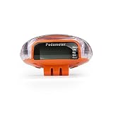 Incutex Schrittzähler Stepcounter Pedometer mit LCD Display in orange
