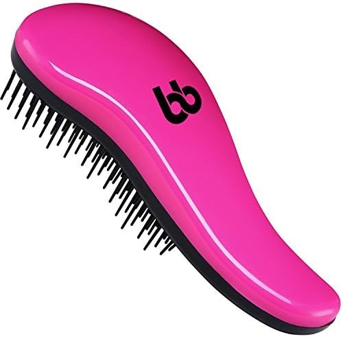 Detangling Hair Brush, Best Detangler Comb for Women, Men & Children, Pink, By Beauty Bon
