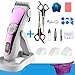 Produktbild Haarschneidemaschine Kinderhaarschneider Baby Trimmer Elektroradierrasierer Entfernbare Klinge - Kinderhaarschneider Set Rasiermesser Silent Sink Schnurloses Ladegerät (Color : Pink)
