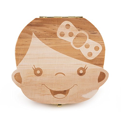 ELENKER Aufbewahrungsbox für Kinder Baby Zähne Milchzähne Box Geschenk für Kinder - 4