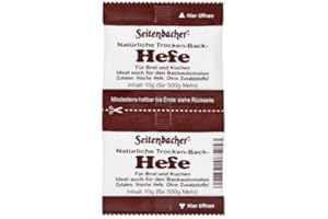 ‎SEITENBACHER Seitenbacher Hefe für Brot Kuchen und Gebäck. Ohne Zusatzstoffe 4 x 20g