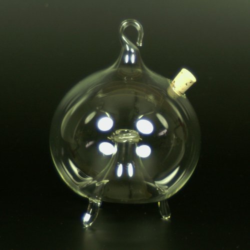 Fliegenfalle zum Stellen und Hängen d 8cm mundgeblasen handgeformt Lauschaer Glas das Original