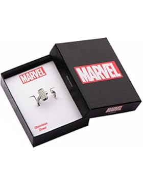 Marvel Thor Mjolnir Hammer with Rhinestones Edelstahlring