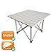 Produktbild Faltbarer Aluminium Picknick-Tisch | leichte + robuste Aluminiumkonstruktion | Beistelltisch | 80Kg Tragkraft | kompakt+stabil | extra leicht | KLEIN für den Rucksack + GROß als Tisch Uquip Shorty 244111
