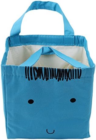 Honel Stripe Lunch Bag Reusable Thermal Cooler Tote Lunch Box Picnic Bag Handbag Thick Oxford Ice Pack Food Storage Bag for Girls Students cartoon Japan and South Korea present for girls.