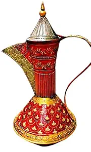 Sankalan Art Gallery Iron surahi, red Color, Beautiful Decoration Piece. 15