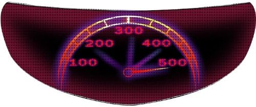 SkullSkins Removable Motorcycle Bike Helmet Visor Sticker - Speed Demon