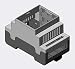 Produktbild apra-norm Elektromechanik GmbH apraRail Gehäuse DB 3 Module, belüftet, offen, für Klemmen, 1 Stück