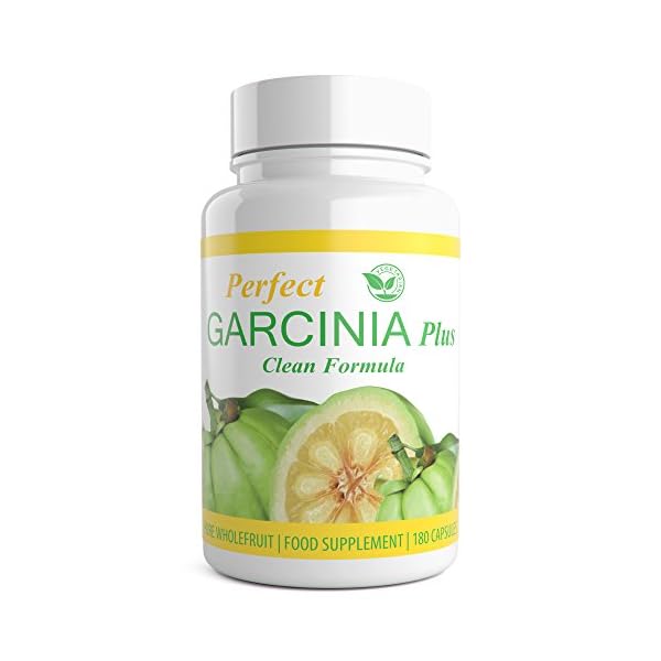 Garcinia Cambogia - 180 Capsules - 1000mg Daily Dosage - Premium Quality Supplement - UK Made - Vegetarian Suitable - Optimum Strength for Maximum Results - Garcinia Clean Fat Burner for Men & Women
