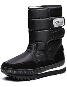 JOYORUN Damen Warm gefütterte Schneestiefel Mädchen Schuhe wasserdicht Boots Sneaker