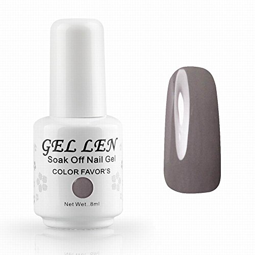 Gellen Brand Nail Varnish Gloss Polish 8ml Bottle UV Gel Polish Nail Lacquer Grey black