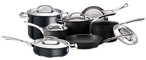 Circulon Infinite Saucepans, Stockpot, Saute and Frypans Set of 7 - Lifetime Guarantee - Non-Stick - stainless steel lids - Hard Anodized Aluminium Cookware - Induction, Oven and Dishwasher Safe