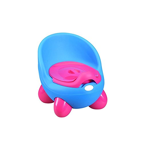 Preisvergleich Produktbild SHISHANG Kinderhocker mit verdickenkind Toilettenschüssel Bettpfanne Urinal Kindern exklusiv geeignet für 8 Monate-6 Jahre alt Baby PP Kunststoff sicher und ungiftig , blue