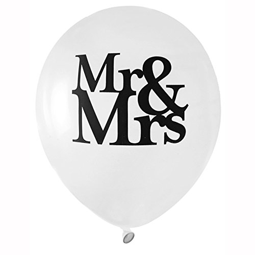 NEU Luftballon Mr & Mrs, 8 Stück, Ø 23 cm
