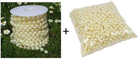 Decorative with 10 Meter 8 mm, Plastic, Set-P8-1300-Champagner, 8 mm