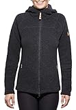 Gefütterte Kapuze FJÄLLRÄVEN Damen Kaitum Fleecejacke, Dark Grey, XS