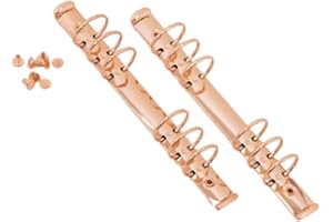 Craftelier - Kit 2 mécanismes de classement à 6 anneaux pour pochettes 9,5 x 17 cm + 8 relieurs pour albums, planners ou cahiers de scrapbooking