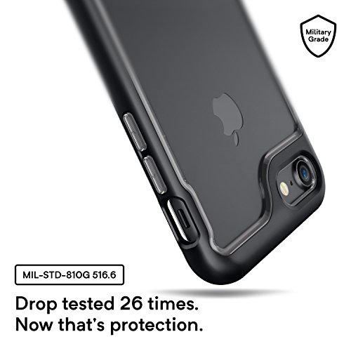 Caseology Funda iPhone 8 Serie Skyfall Cubierta Protectora transparentee Clara Delgada antiaranazos con Marco Protector Negro - Black para Apple iPhone 8 2017 iPhone 7 2016 reviews Caseology Funda iPhone 8 Serie Skyfall Cubierta Protectora transparentee Clara Delgada antiaranazos con Marco Protector Negro - Black para Apple iPhone 8 2017 iPhone 7 2016