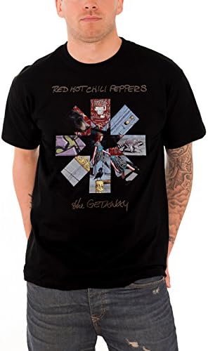 Red hot chili peppers T Shirt Getaway Album Asterisk new Official Mens Black