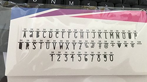 DIY Buchstaben Zahl Symbole Flaggen-Fahnen fuer Hochzeit Dekoration,SCHWARZ 141er/Set - 7