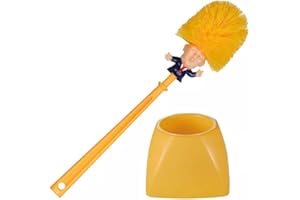 ONMARGEEN Donald Trump Brosse WC avec support et brosse de nettoyage – Cadeau amusant
