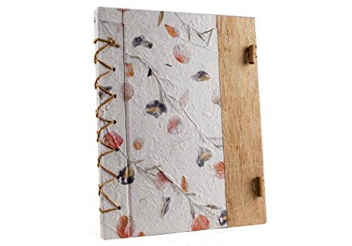 Petal Notizbuch Handgefertigt Bougainvillea Extra Large, blanko Pages (35cm x 28cm x 2cm) - 2