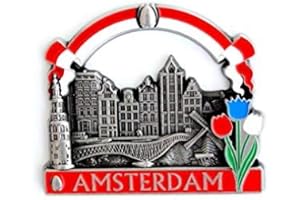 DESIGNO Aimants de réfrigérateur en métal avec des Motifs de Venise, Paris, Rome, Prague, Amsterdam, Barcelone, Dubaï, Thaïlande, Idées de Cadeaux