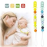 ✔️ REGALO DE LA DUCHA DE BEBÉ: Mantenga el chupete y el clip de silicona de su bebé a una distancia que le permita alcanzar y perder suelos sucios o perderse. Habilite Active Gums para ejercitar y promover el desarrollo de dientes y encías fuertes y saludables.