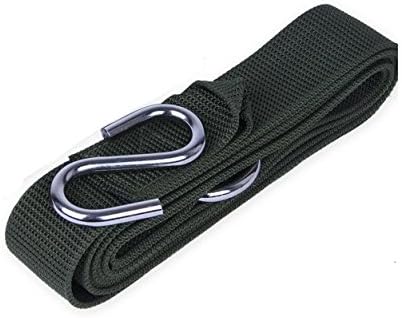 UUOUU High Quality Nylon Camping Hammock Tree Hanging Straps Black