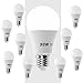 Produktbild SAVONGA® 10x E27 10W A60 LED Lampe Glühbirne Leuchtmittel Beleuchtung Licht Light Bulb, 806 Lumen 3000K warmweiß, ersetzt 65W Glühlampe, Bauform Birne