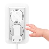 [20 Stück] Kindersicherheit Steckdosenschutz, CANWN Kindersicherung Steckdosen für Babys und Kleinkinder Steckdosensicherung mit Drehmechanik, weiß - 7
