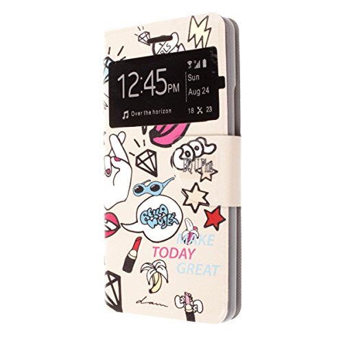 Misemiya    Coque Coveri pour BQ Aquaris U Plus -   tui  Cover DESIGEN Stand B61