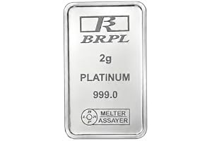 Bangalore Refinery 999 Purity Gram 2 g Platinum Bar/Coin