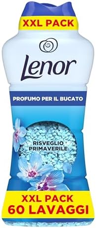 Lenor Profumatore Bucato Perle Profumate Lavatrice, MAXI FORMATO Risveglio Primaverile, XXL PACK 735g, Il Profumo Per Il Bucato Che Diffonde Un Fresco Profumo Che Dura a Lungo
